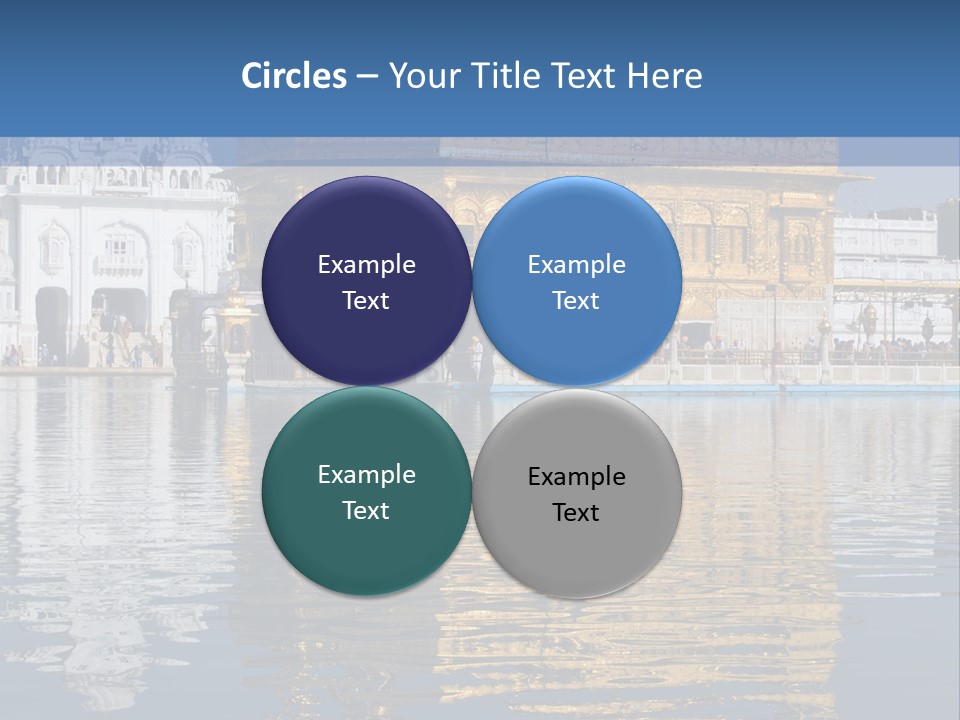 Gold Destination Pilgrimage PowerPoint Template