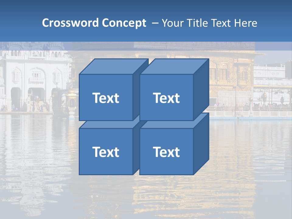 Gold Destination Pilgrimage PowerPoint Template