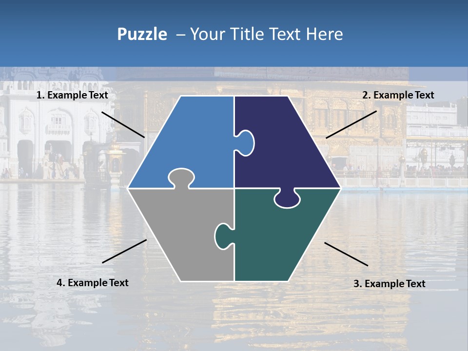 Gold Destination Pilgrimage PowerPoint Template