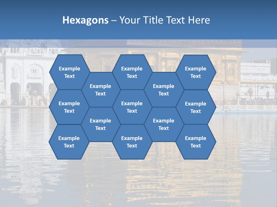 Gold Destination Pilgrimage PowerPoint Template