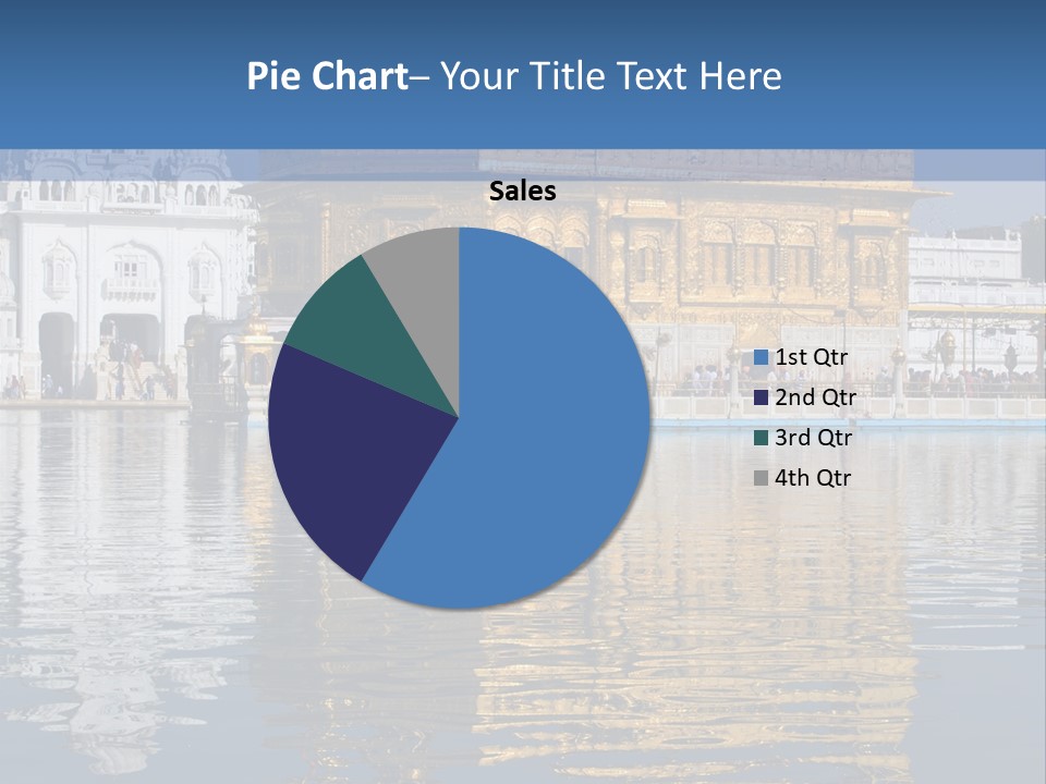 Gold Destination Pilgrimage PowerPoint Template