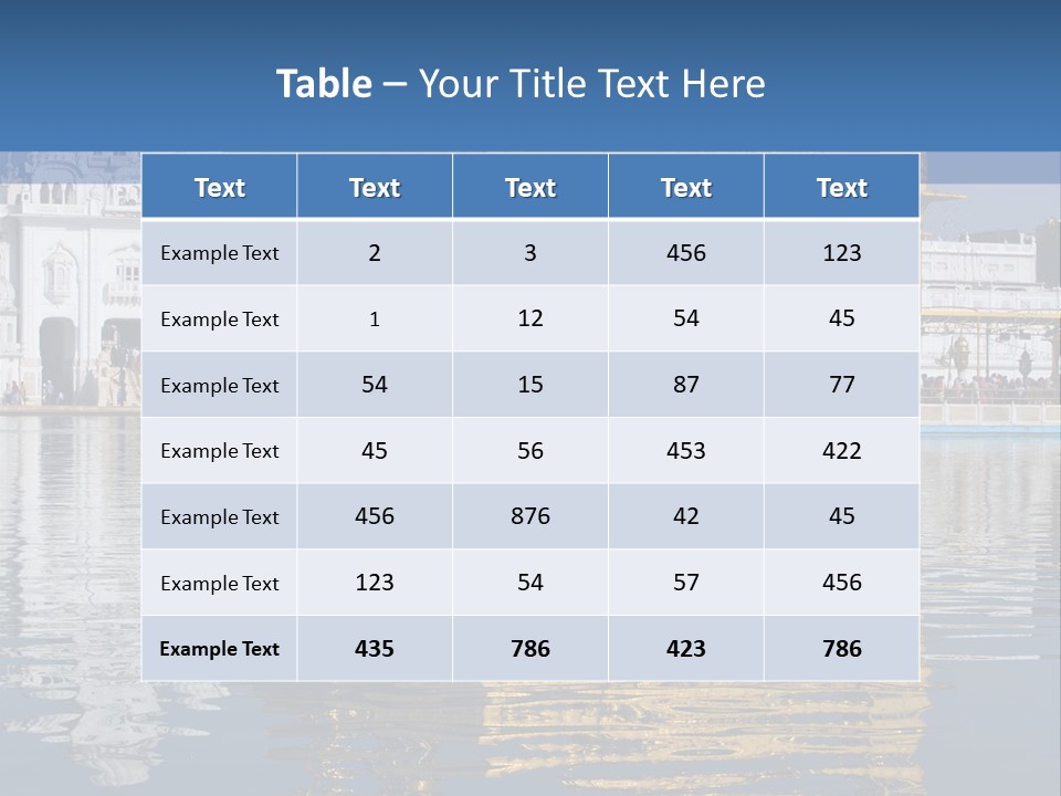 Gold Destination Pilgrimage PowerPoint Template