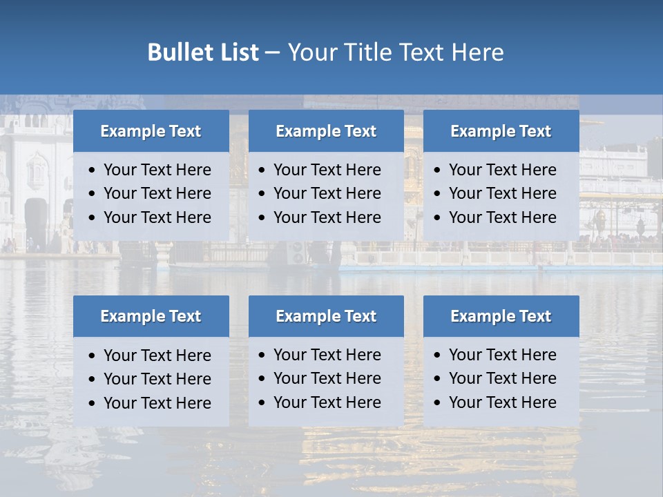 Gold Destination Pilgrimage PowerPoint Template