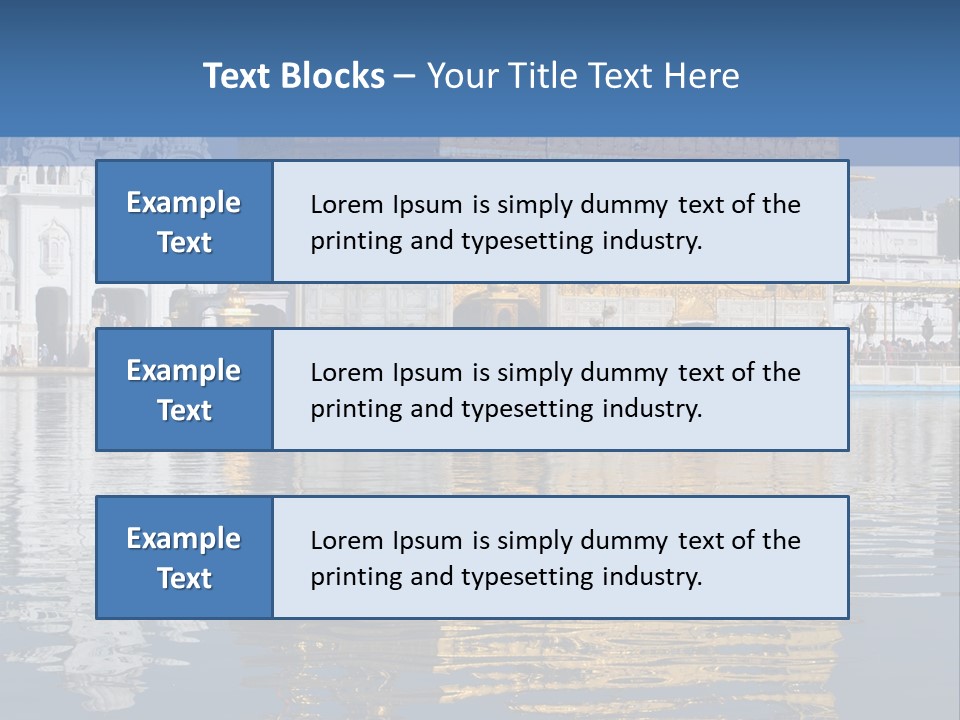 Gold Destination Pilgrimage PowerPoint Template