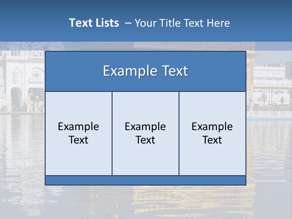 Gold Destination Pilgrimage PowerPoint Template
