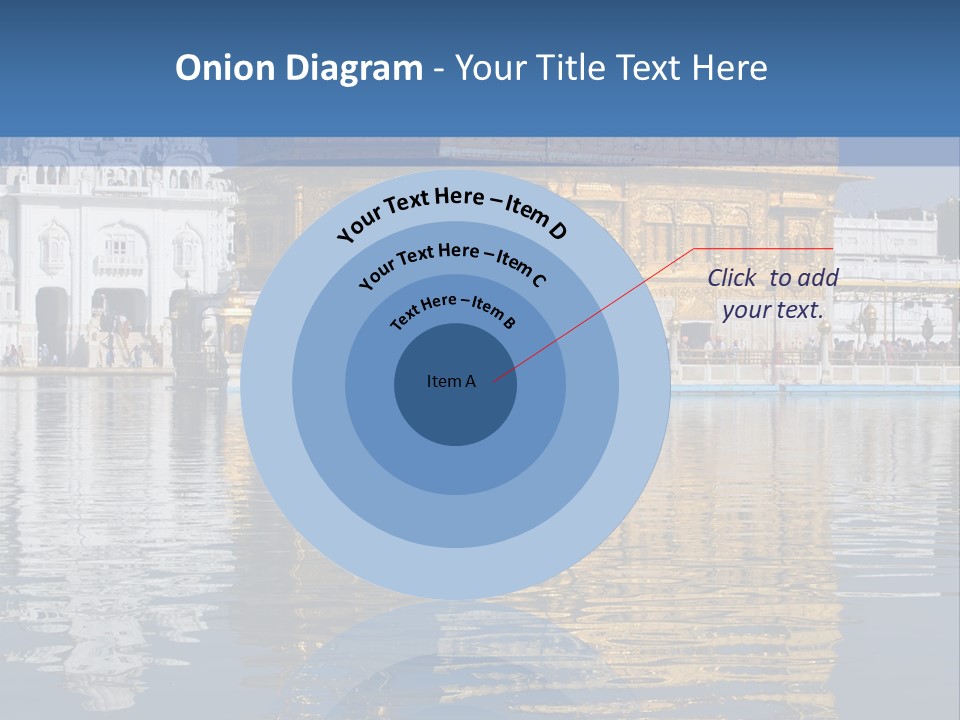 Gold Destination Pilgrimage PowerPoint Template