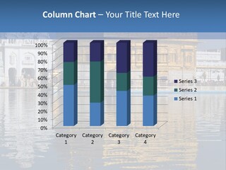 Gold Destination Pilgrimage PowerPoint Template