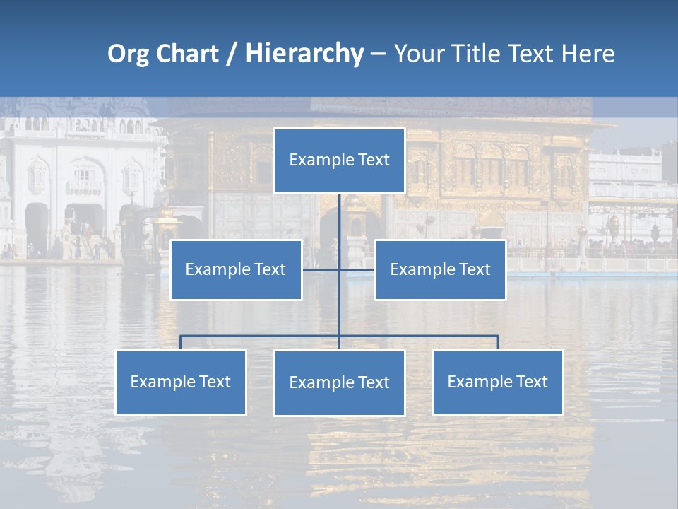 Gold Destination Pilgrimage PowerPoint Template