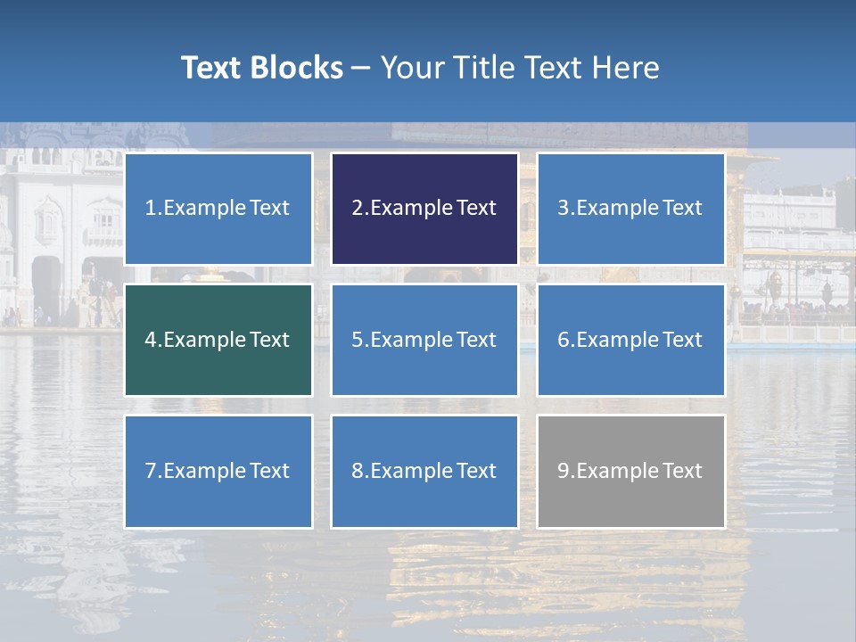 Gold Destination Pilgrimage PowerPoint Template