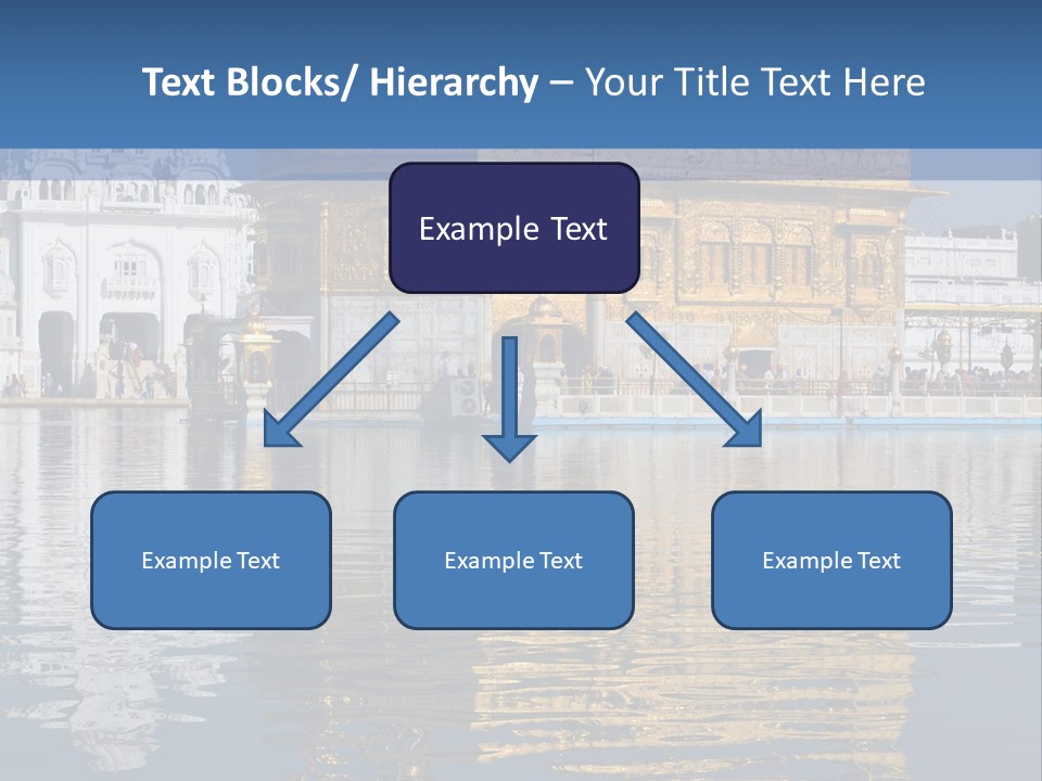 Gold Destination Pilgrimage PowerPoint Template