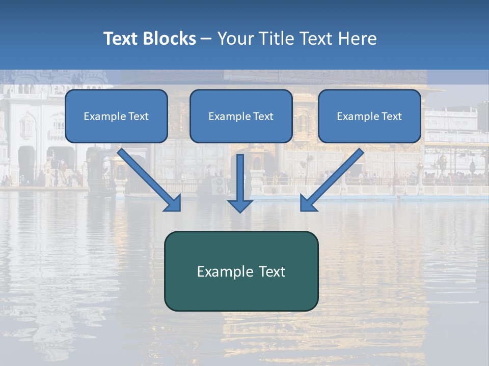Gold Destination Pilgrimage PowerPoint Template