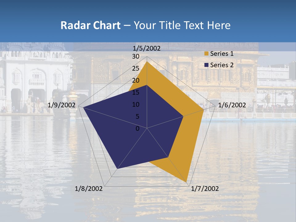 Gold Destination Pilgrimage PowerPoint Template
