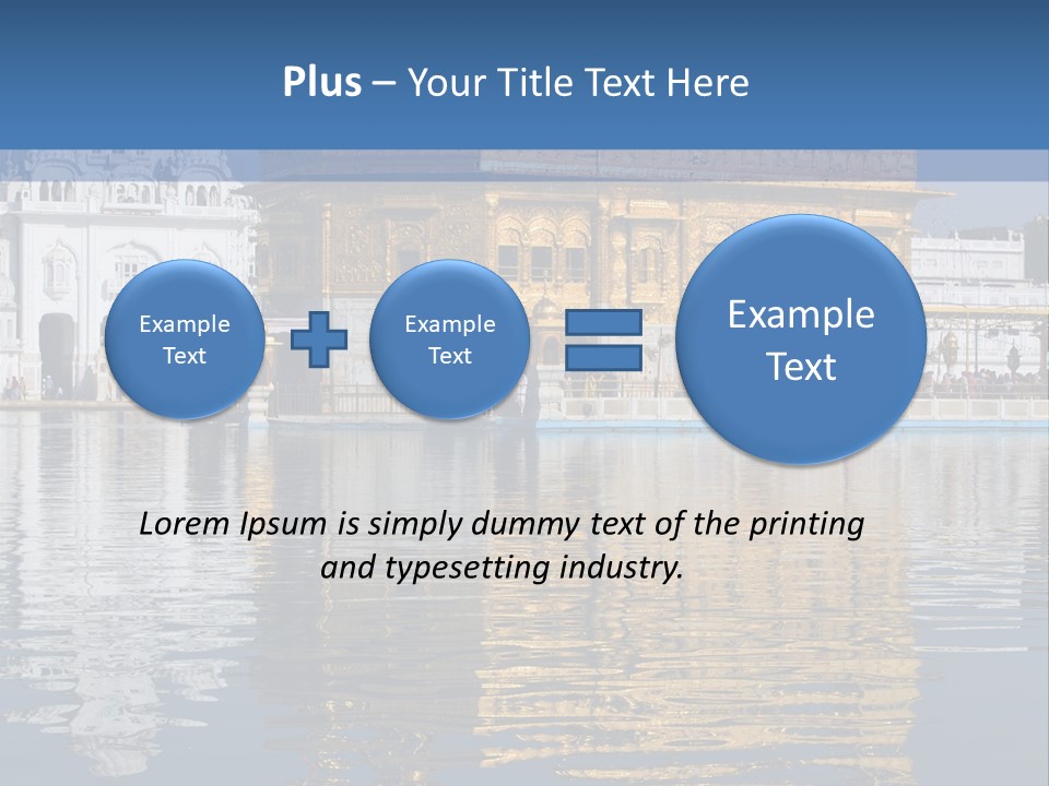 Gold Destination Pilgrimage PowerPoint Template