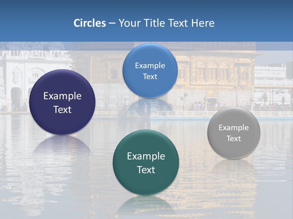 Gold Destination Pilgrimage PowerPoint Template