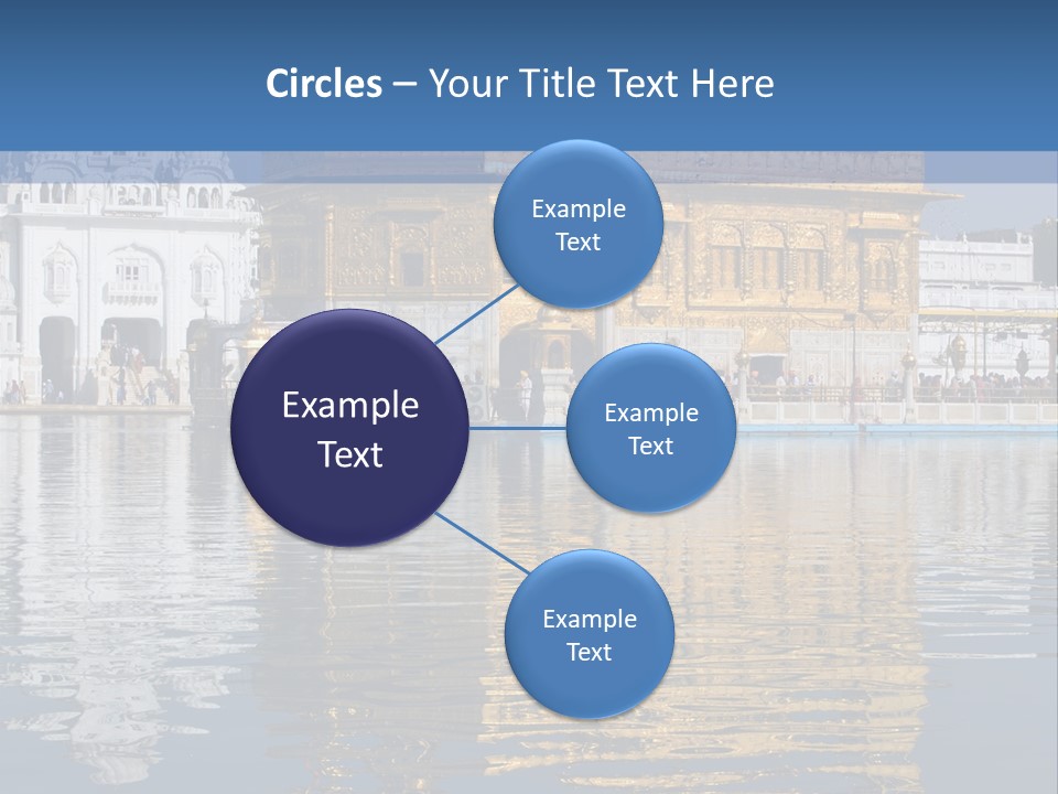 Gold Destination Pilgrimage PowerPoint Template