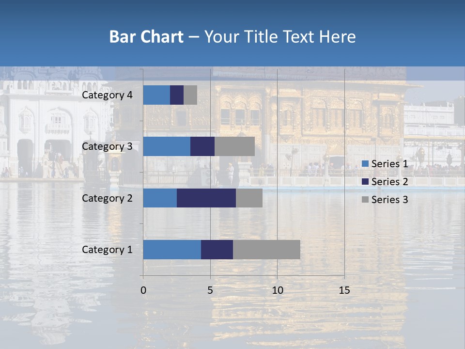 Gold Destination Pilgrimage PowerPoint Template