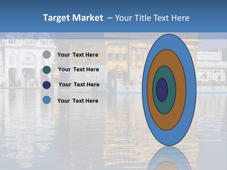 Gold Destination Pilgrimage PowerPoint Template