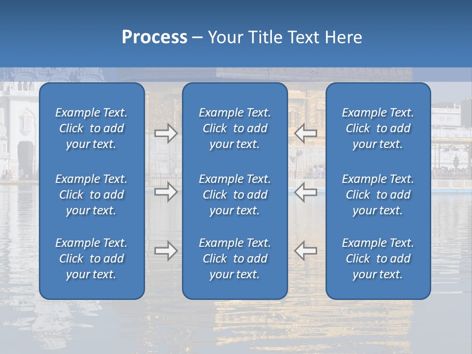 Gold Destination Pilgrimage PowerPoint Template