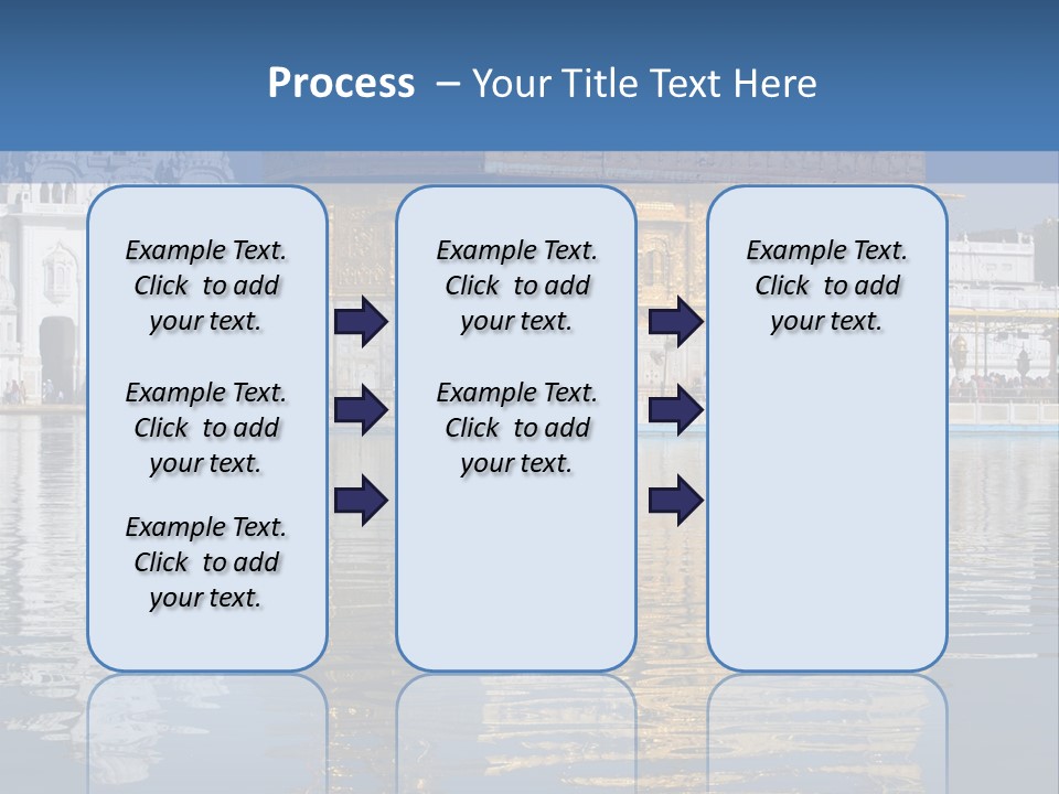 Gold Destination Pilgrimage PowerPoint Template