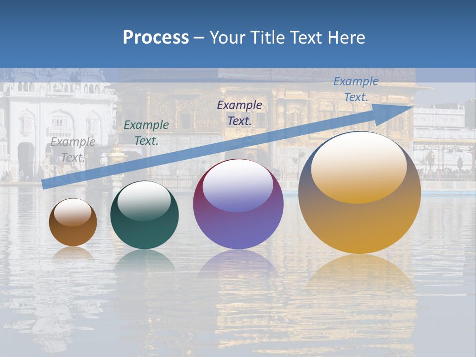 Gold Destination Pilgrimage PowerPoint Template