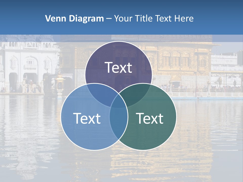 Gold Destination Pilgrimage PowerPoint Template