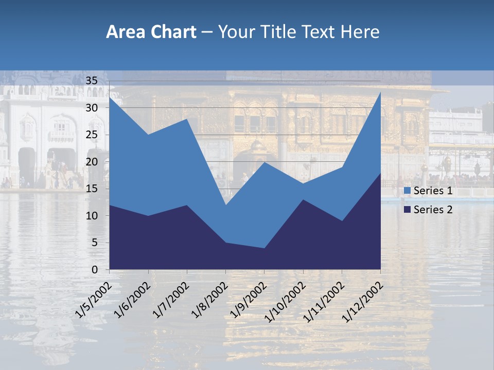 Gold Destination Pilgrimage PowerPoint Template