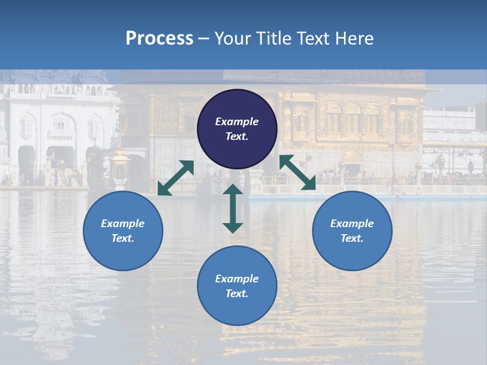 Gold Destination Pilgrimage PowerPoint Template