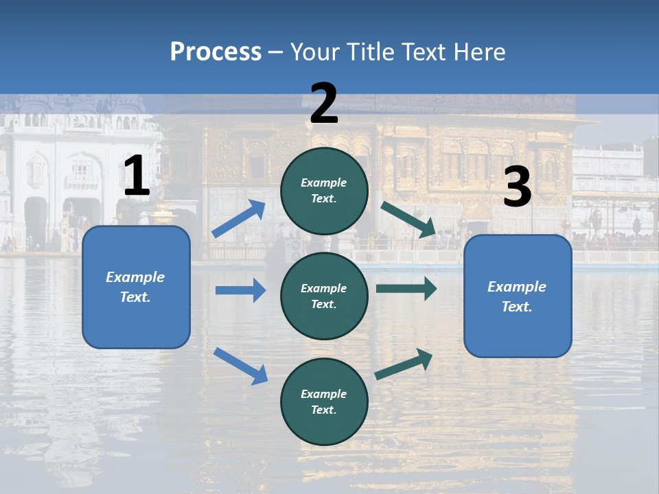 Gold Destination Pilgrimage PowerPoint Template