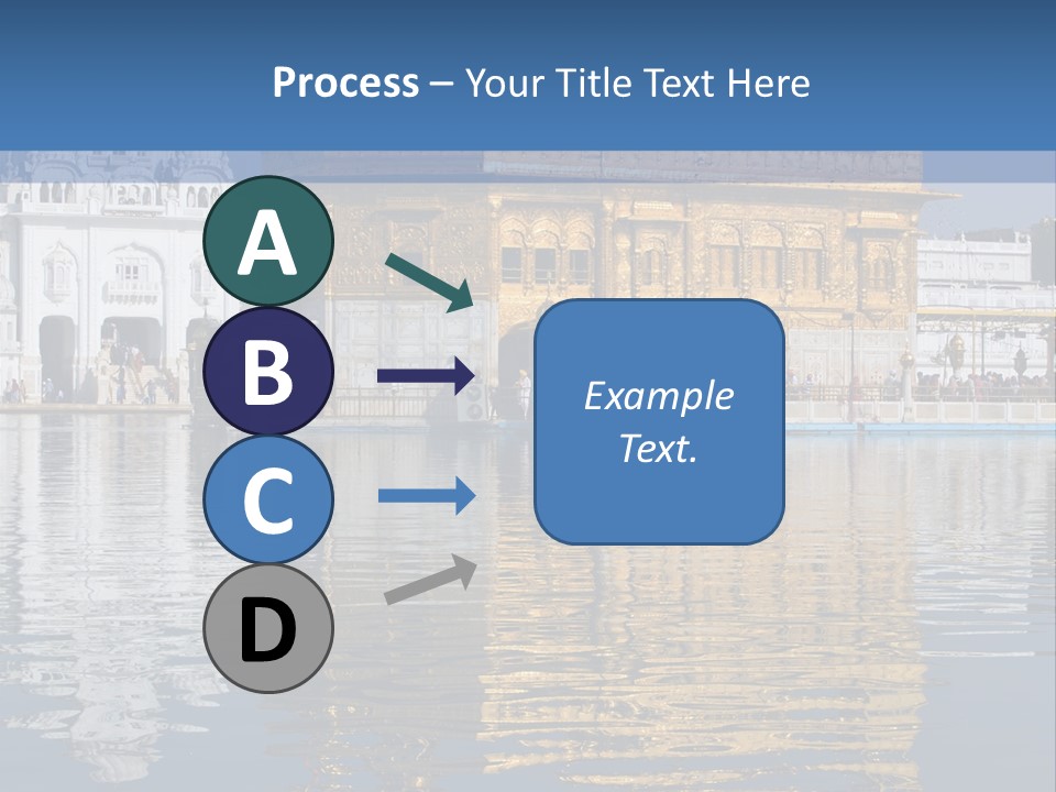 Gold Destination Pilgrimage PowerPoint Template