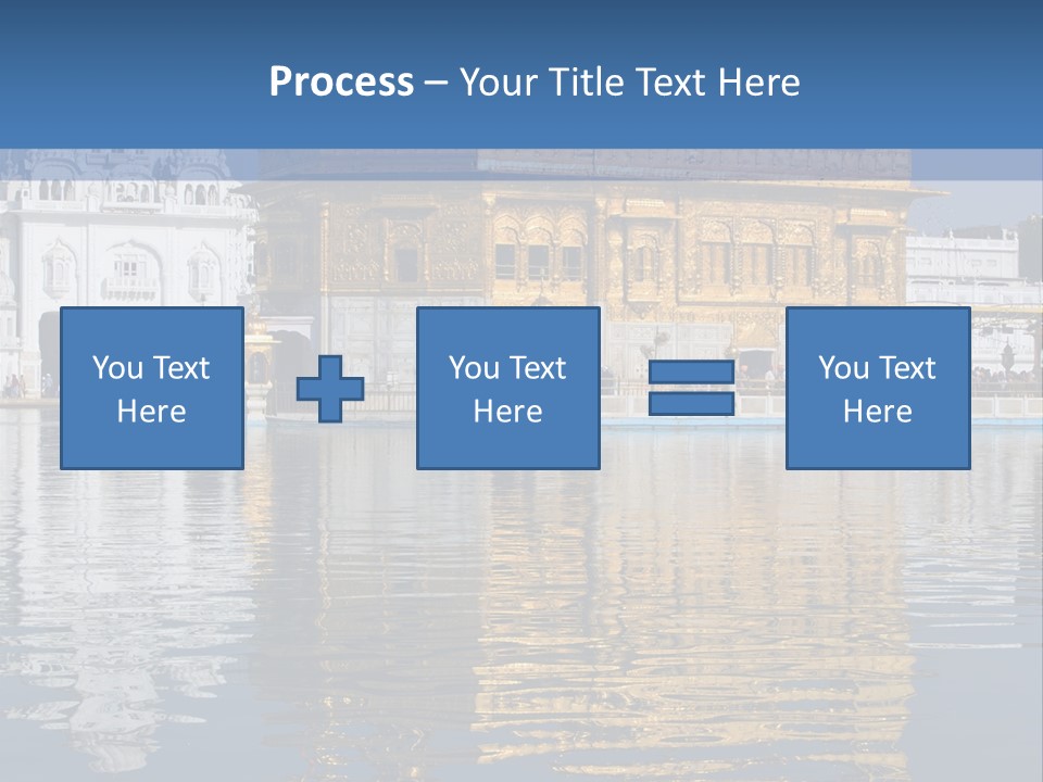Gold Destination Pilgrimage PowerPoint Template