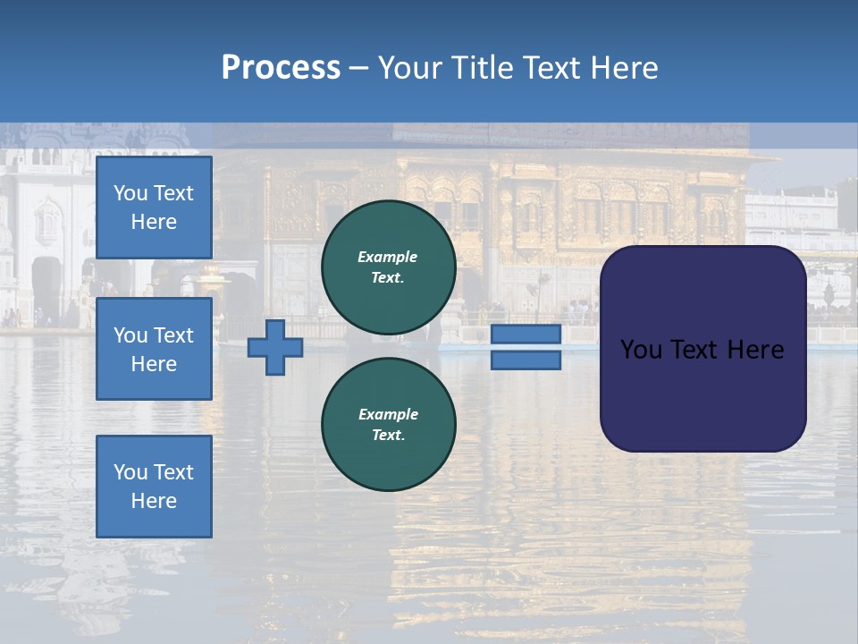Gold Destination Pilgrimage PowerPoint Template