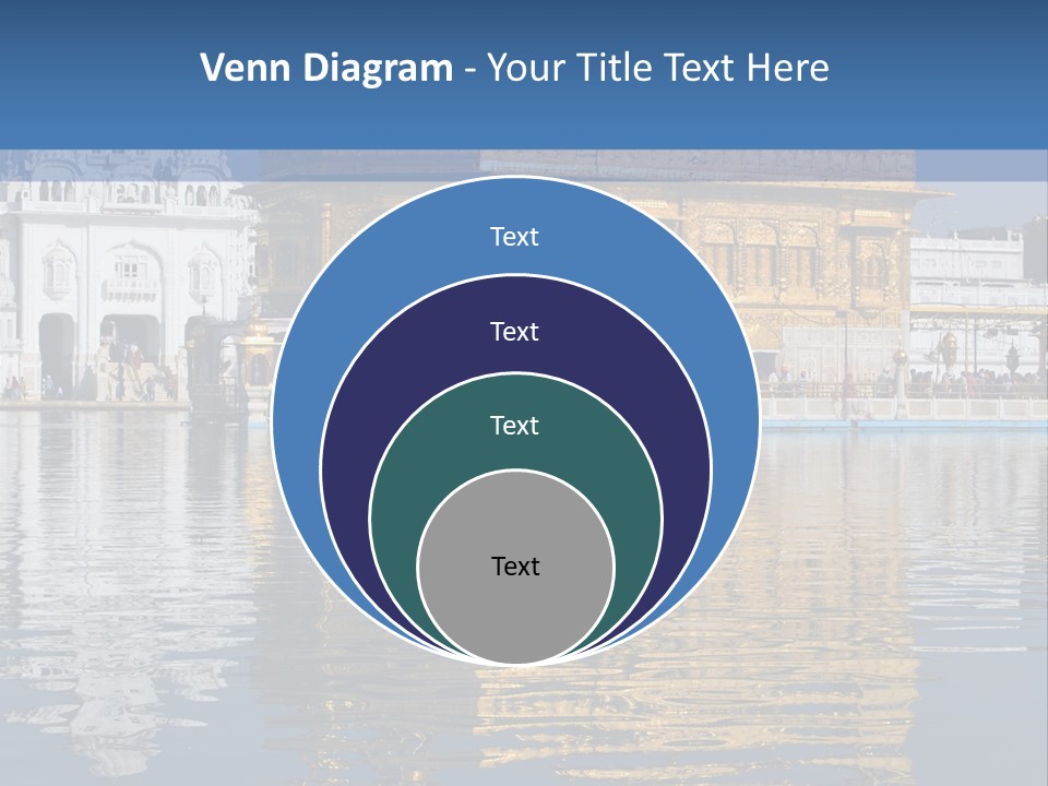 Gold Destination Pilgrimage PowerPoint Template