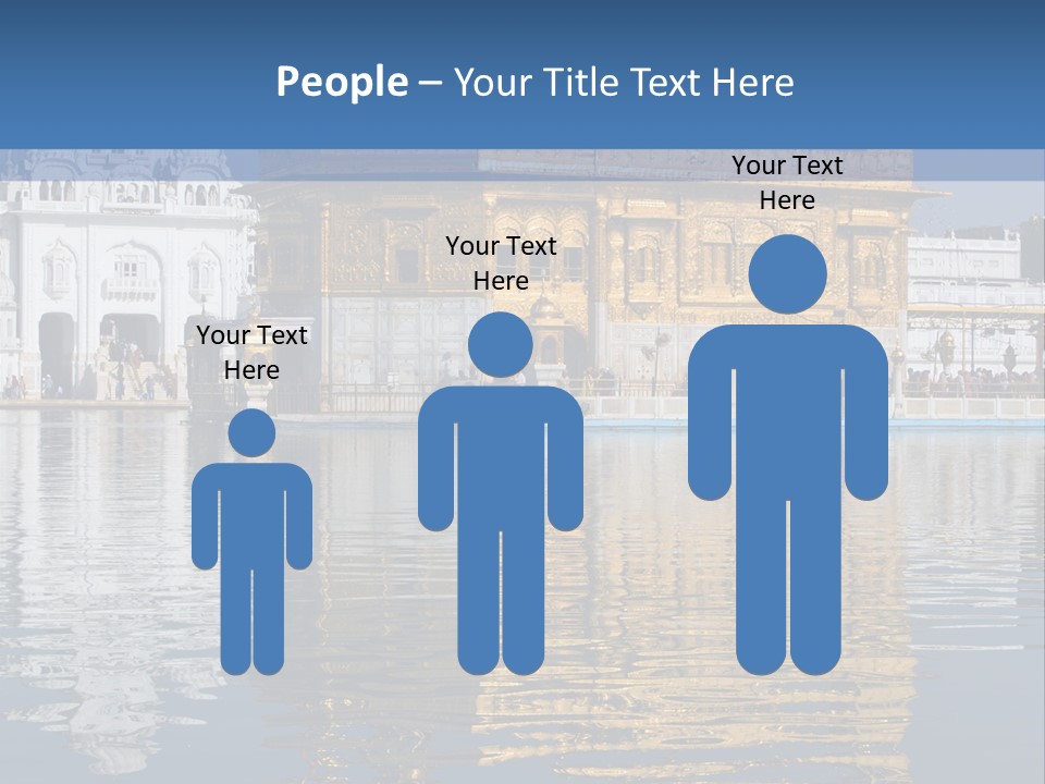 Gold Destination Pilgrimage PowerPoint Template