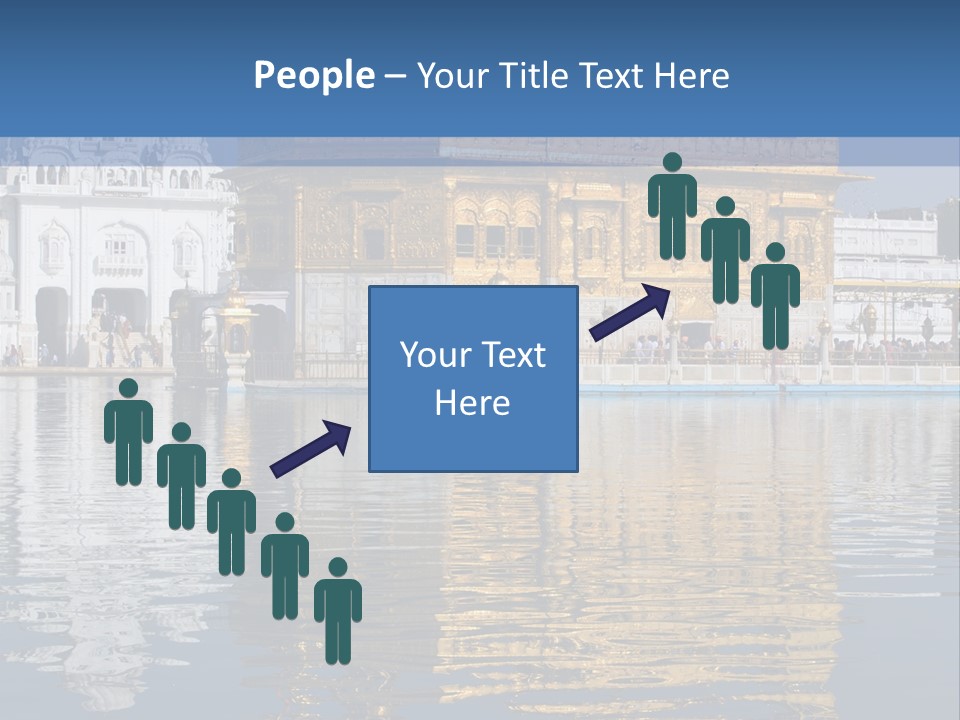 Gold Destination Pilgrimage PowerPoint Template