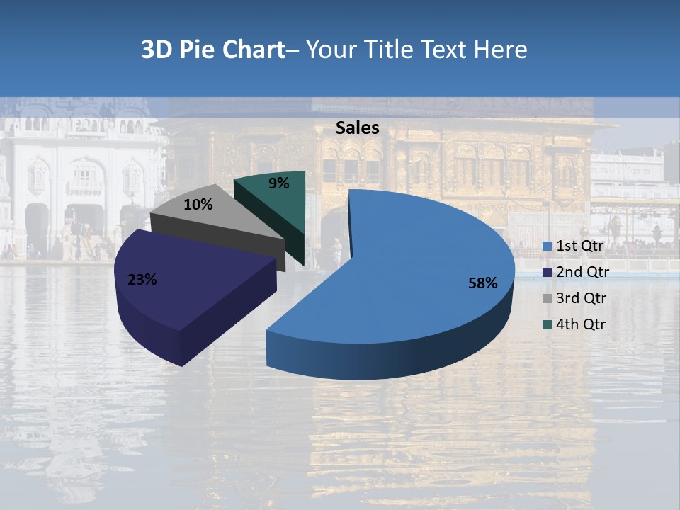 Gold Destination Pilgrimage PowerPoint Template