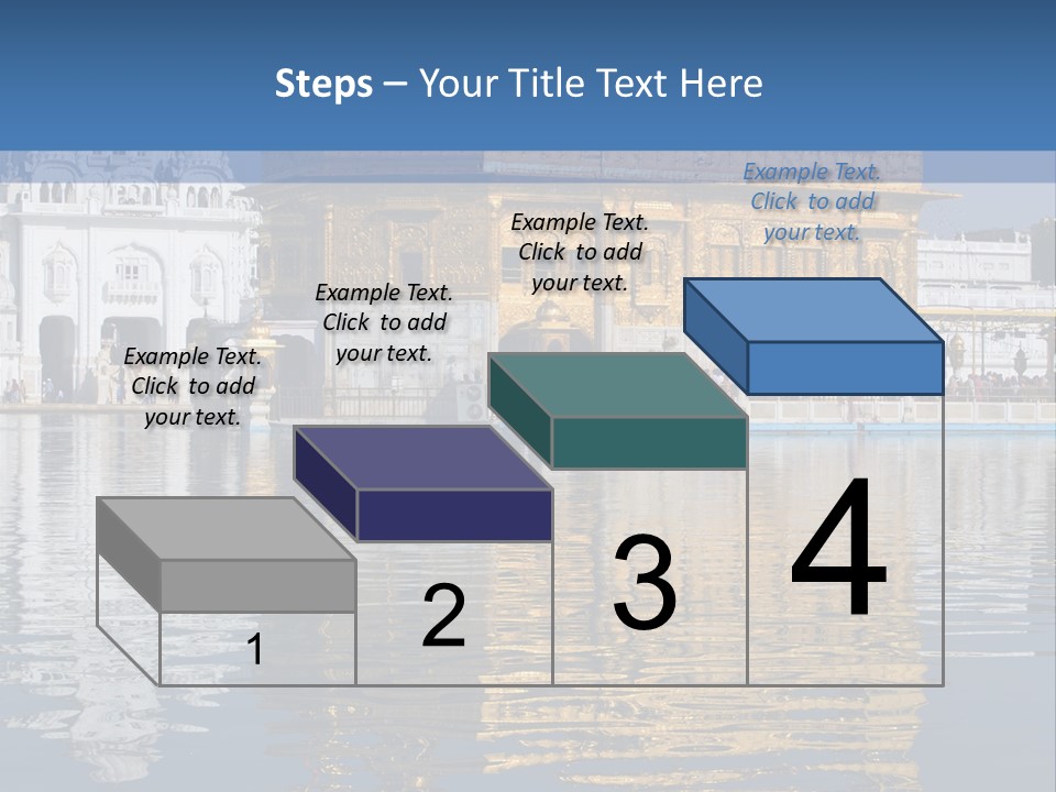 Gold Destination Pilgrimage PowerPoint Template