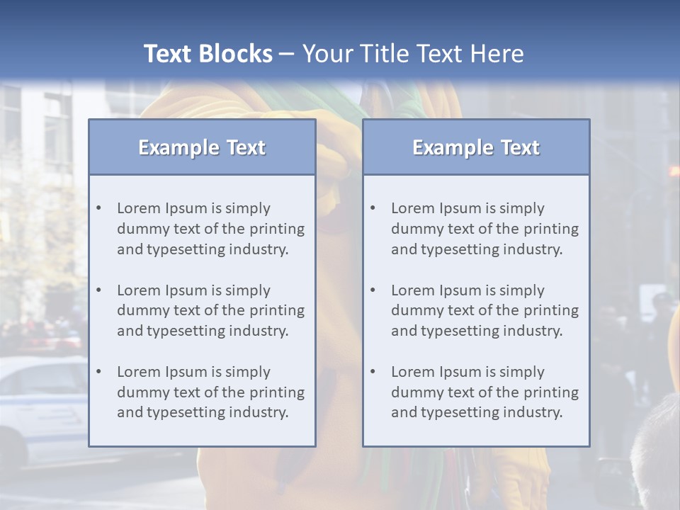 A Clown In A Yellow Suit And Green Scarf PowerPoint Template