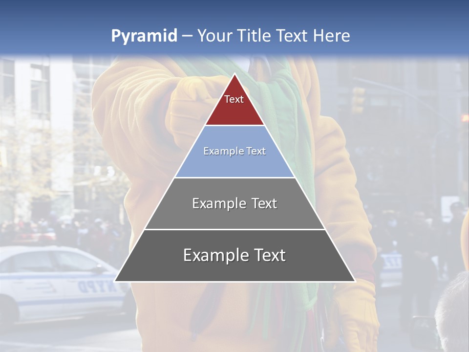 A Clown In A Yellow Suit And Green Scarf PowerPoint Template