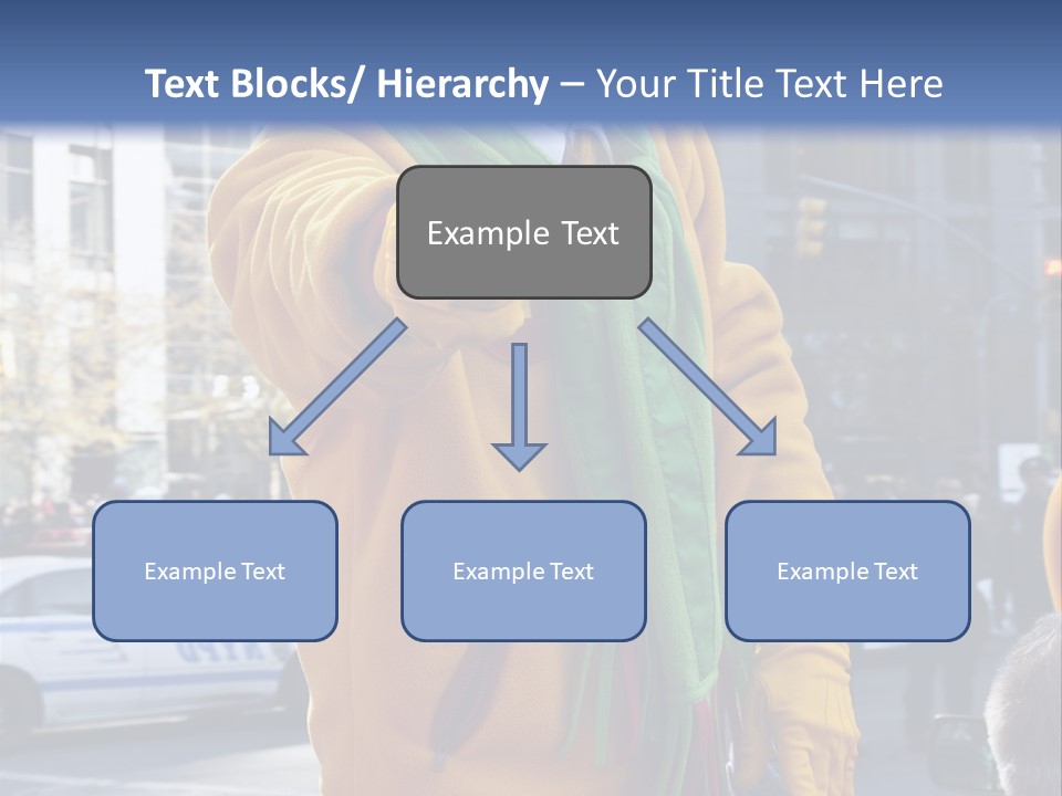 A Clown In A Yellow Suit And Green Scarf PowerPoint Template