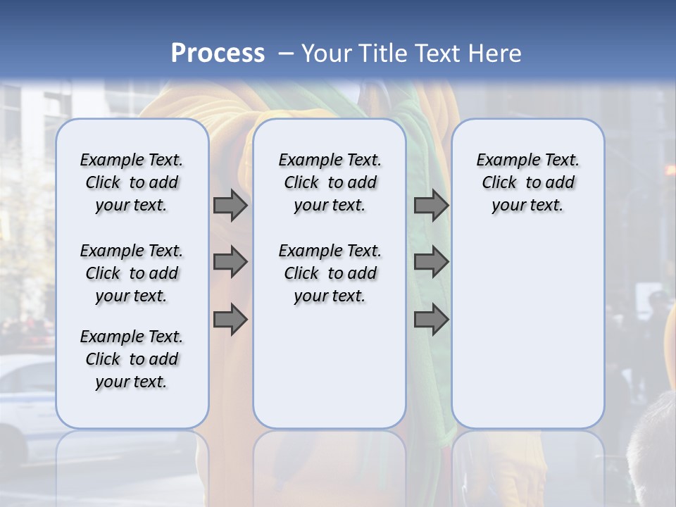 A Clown In A Yellow Suit And Green Scarf PowerPoint Template