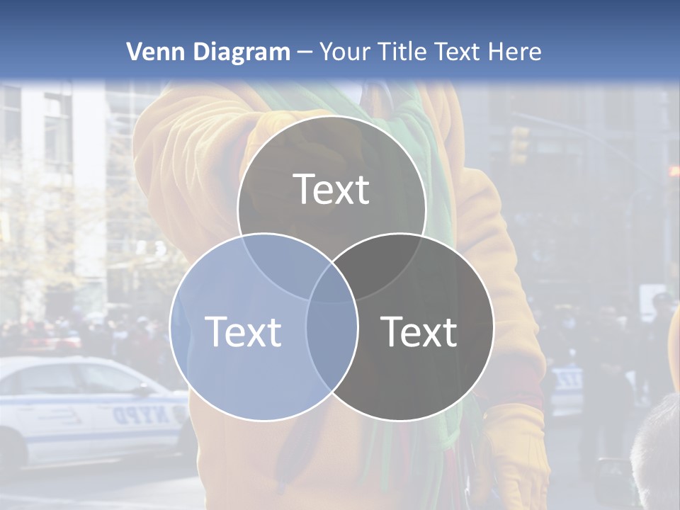 A Clown In A Yellow Suit And Green Scarf PowerPoint Template