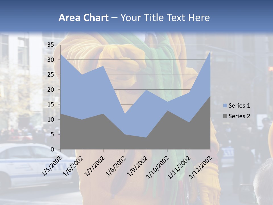 A Clown In A Yellow Suit And Green Scarf PowerPoint Template