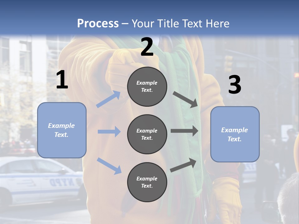 A Clown In A Yellow Suit And Green Scarf PowerPoint Template
