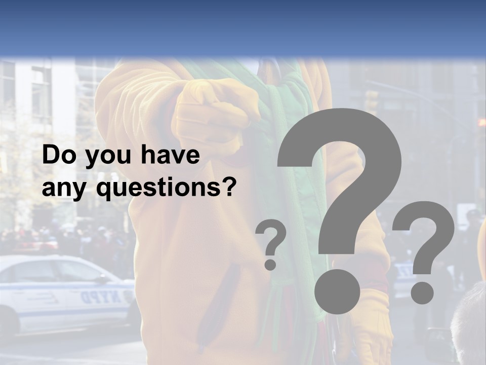 A Clown In A Yellow Suit And Green Scarf PowerPoint Template