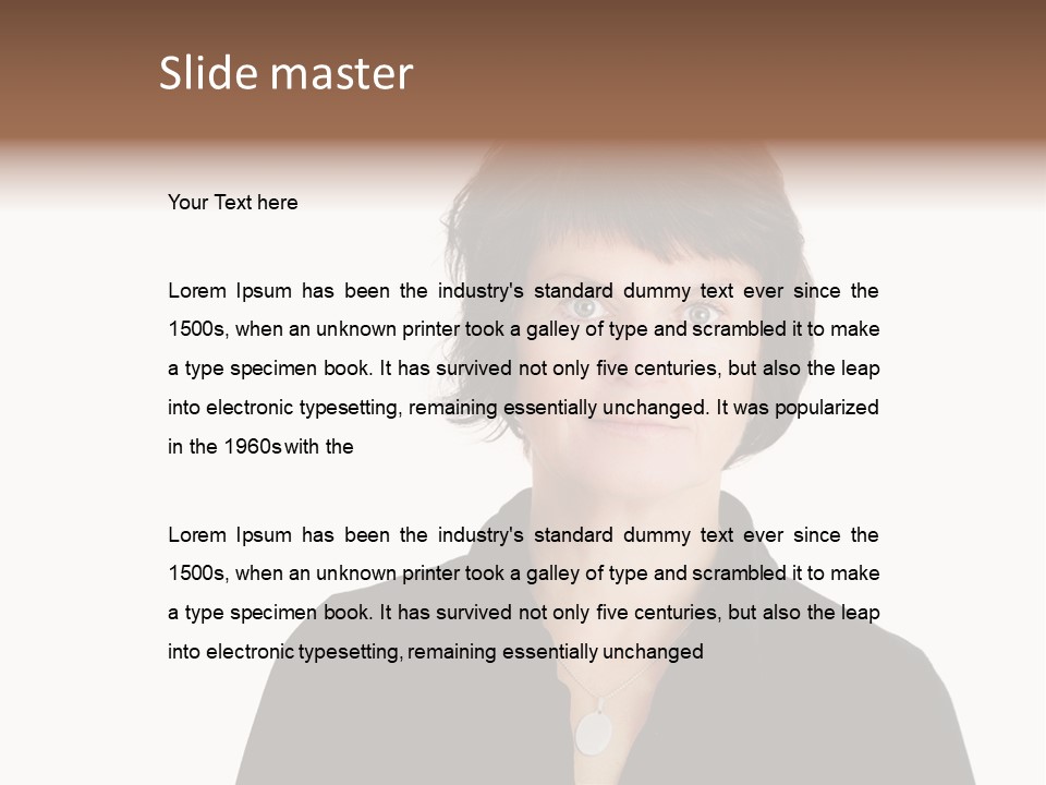 Content Women Senior Citizen PowerPoint Template