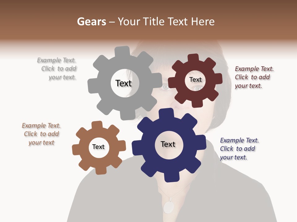 Content Women Senior Citizen PowerPoint Template