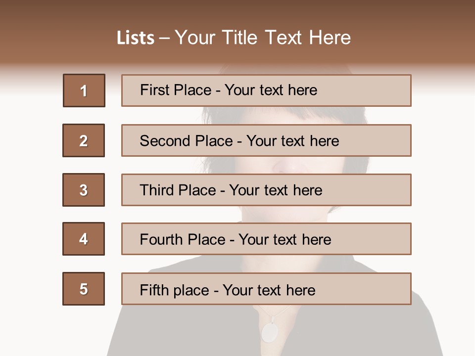 Content Women Senior Citizen PowerPoint Template