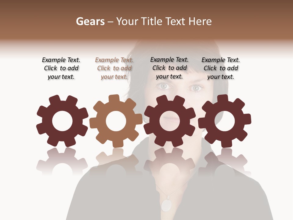 Content Women Senior Citizen PowerPoint Template