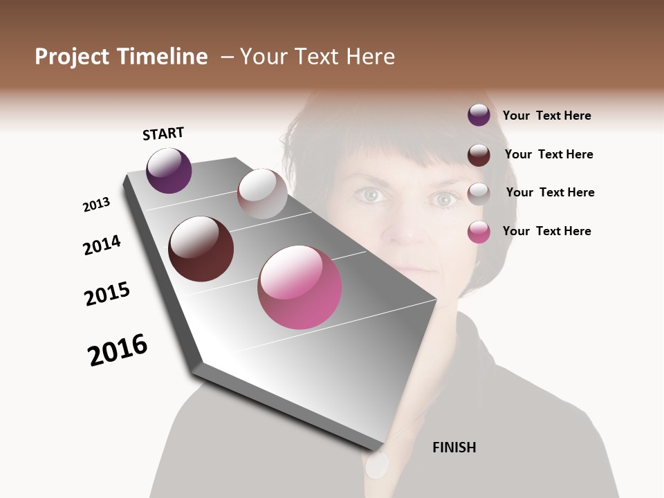 Content Women Senior Citizen PowerPoint Template