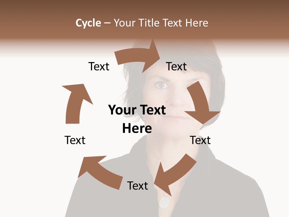 Content Women Senior Citizen PowerPoint Template